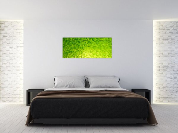 Slika žuto-zelenih kocki (120x50 cm)