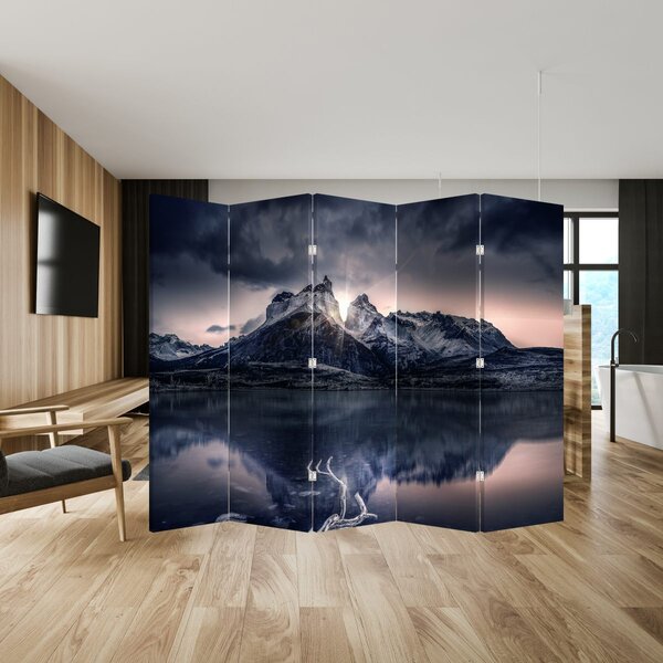 Paravan - Jezero s planinom (210x170 cm)