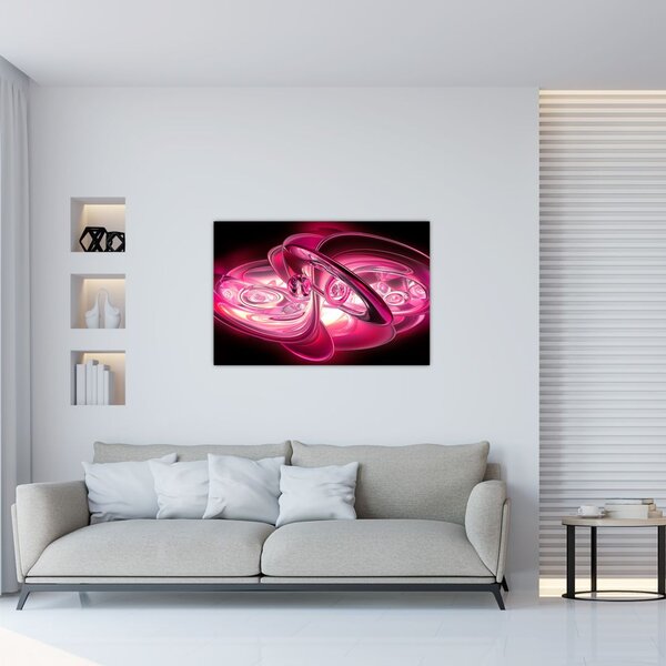 Slika ružičastih fraktala (90x60 cm)