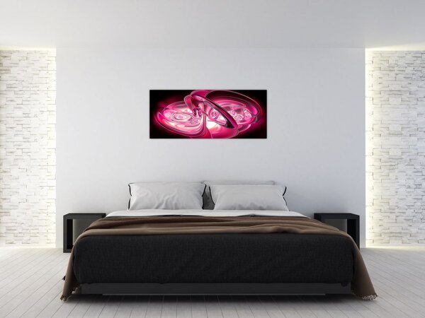 Slika ružičastih fraktala (120x50 cm)