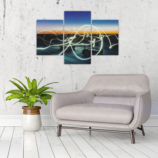 Slika - pogled na nebo s krova (90x60 cm)