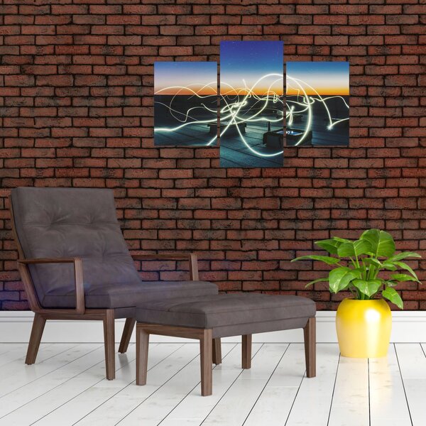 Slika - pogled na nebo s krova (90x60 cm)