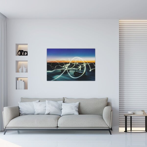 Slika - pogled na nebo s krova (90x60 cm)