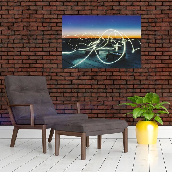 Slika - pogled na nebo s krova (90x60 cm)