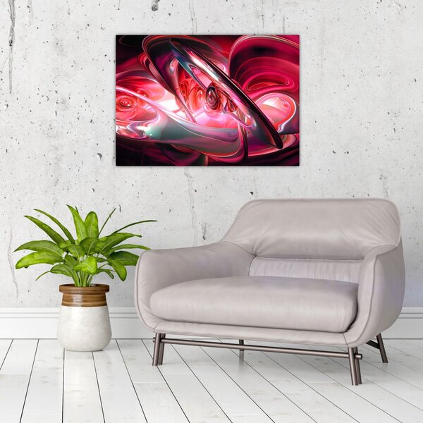 Slika crvenih fraktala (70x50 cm)