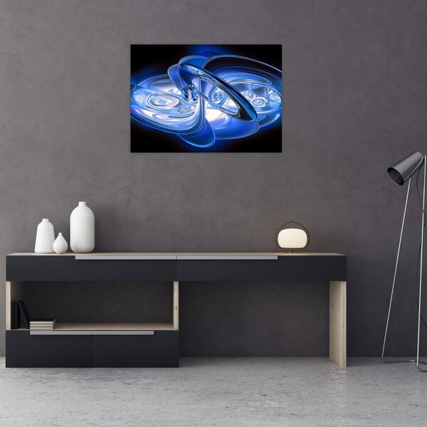 Plava apstraktna slika (70x50 cm)