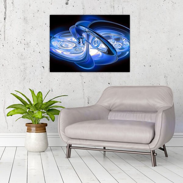 Plava apstraktna slika (70x50 cm)