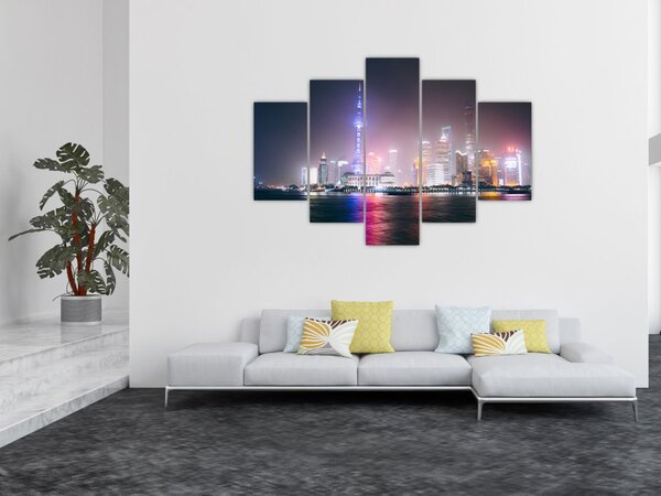 Slika noćnog Šangaja (150x105 cm)