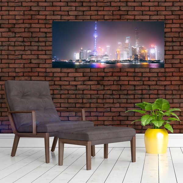 Slika noćnog Šangaja (120x50 cm)