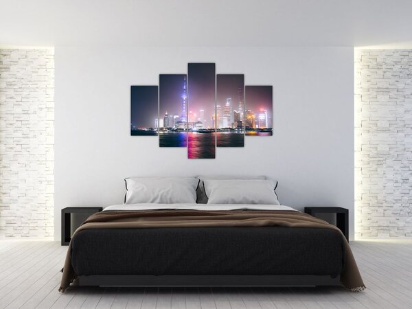 Slika noćnog Šangaja (150x105 cm)