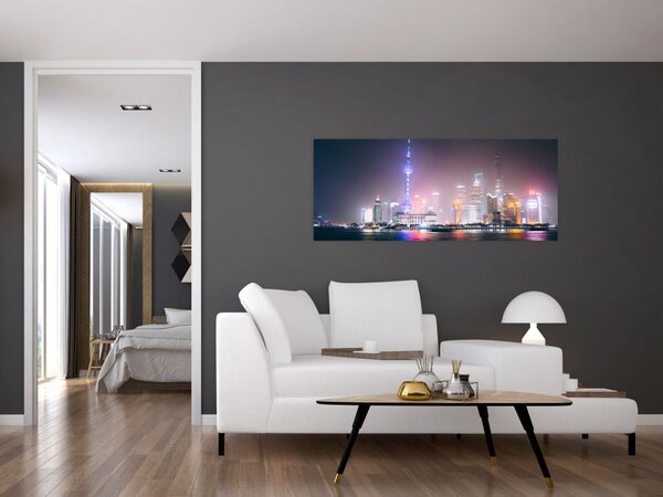 Slika noćnog Šangaja (120x50 cm)