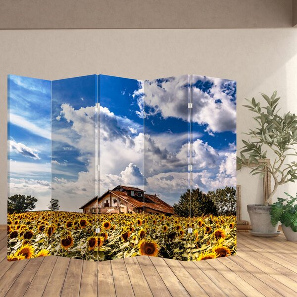 Paravan - Polje suncokreta (210x170 cm)