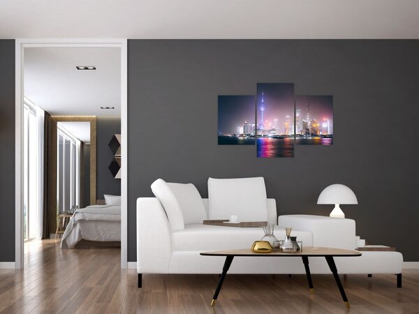 Slika noćnog Šangaja (90x60 cm)
