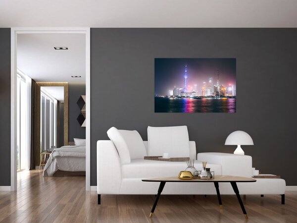 Slika noćnog Šangaja (90x60 cm)