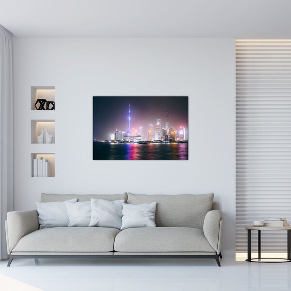 Slika noćnog Šangaja (90x60 cm)