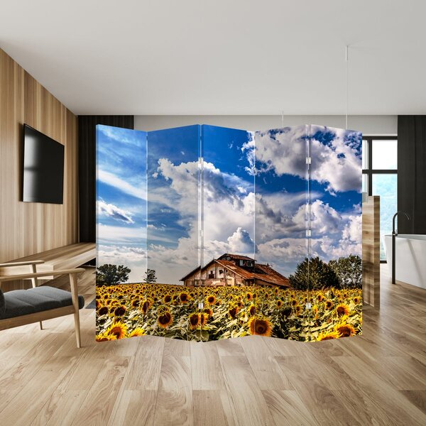 Paravan - Polje suncokreta (210x170 cm)