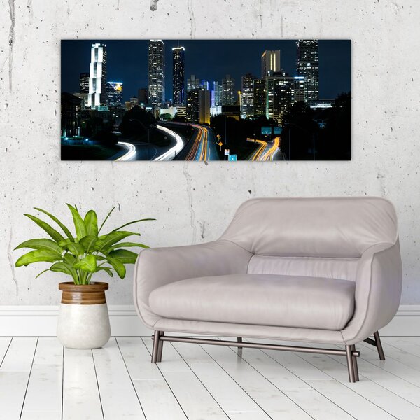 Slika noćne metropole (120x50 cm)