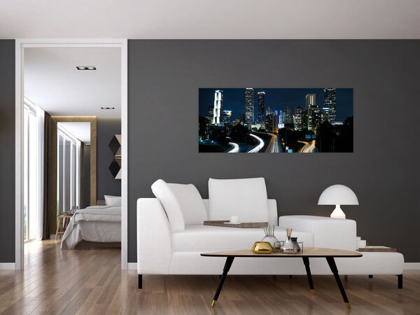 Slika noćne metropole (120x50 cm)