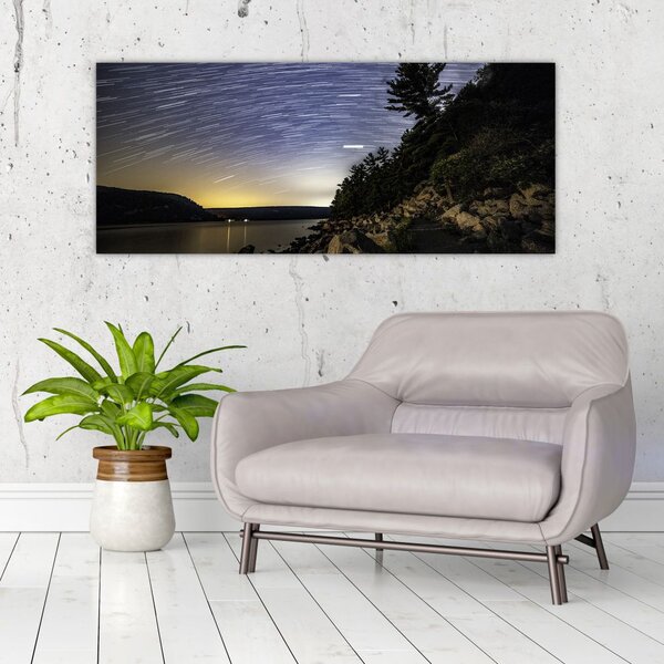 Slika - nebo u vrijeme zalaska sunca (120x50 cm)
