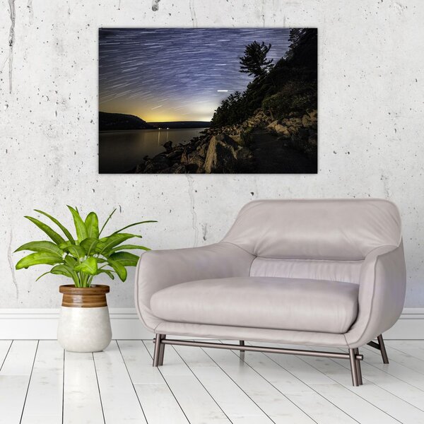 Slika - nebo u vrijeme zalaska sunca (90x60 cm)