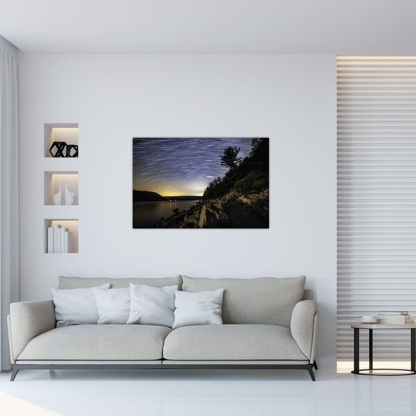 Slika - nebo u vrijeme zalaska sunca (90x60 cm)