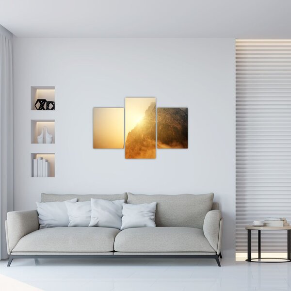 Slika planine u magli (90x60 cm)
