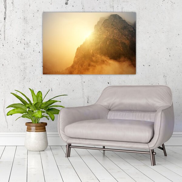 Slika planine u magli (90x60 cm)