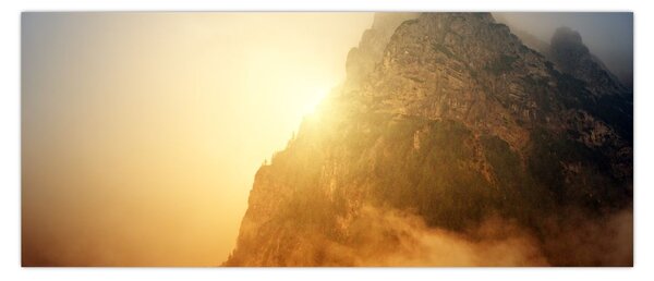 Slika planine u magli (120x50 cm)