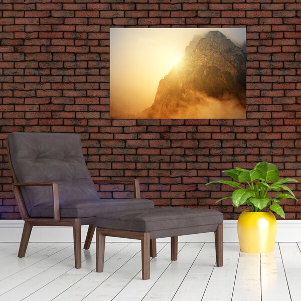 Slika planine u magli (90x60 cm)