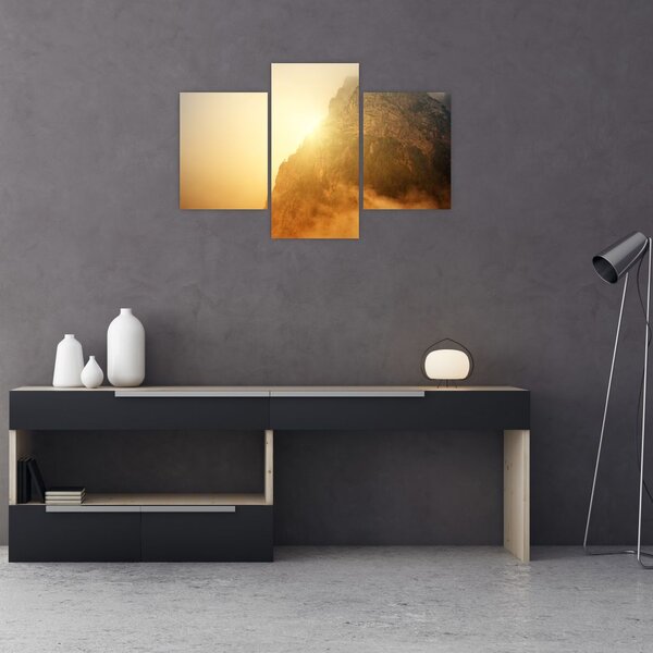 Slika planine u magli (90x60 cm)