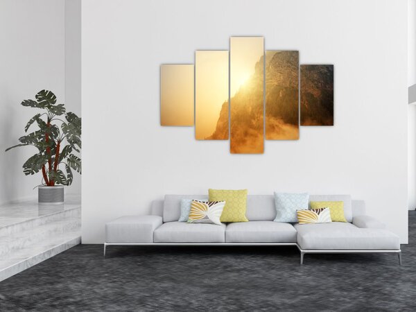 Slika planine u magli (150x105 cm)