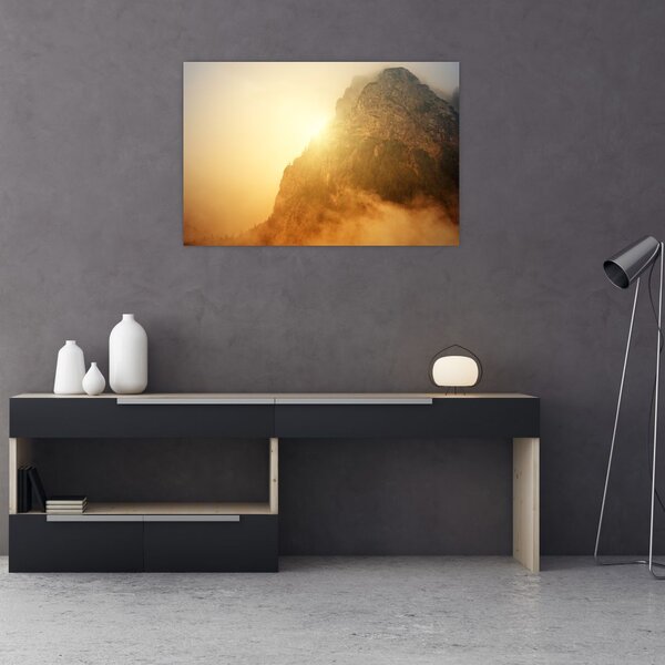 Slika planine u magli (90x60 cm)