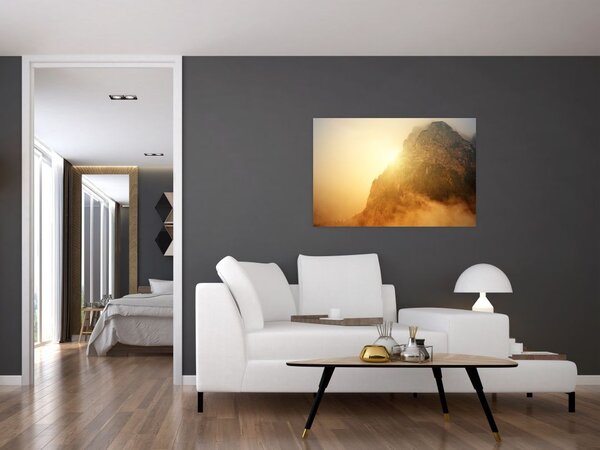 Slika planine u magli (90x60 cm)