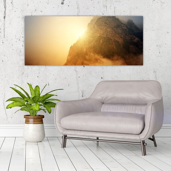 Slika planine u magli (120x50 cm)