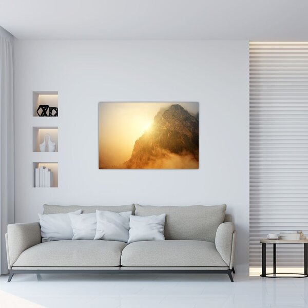 Slika planine u magli (90x60 cm)