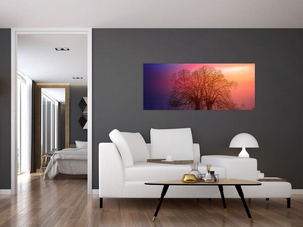 Slika drveća u magli (120x50 cm)