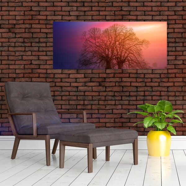 Slika drveća u magli (120x50 cm)