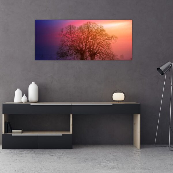 Slika drveća u magli (120x50 cm)