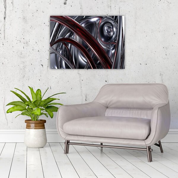 Slika sive apstrakcije (70x50 cm)