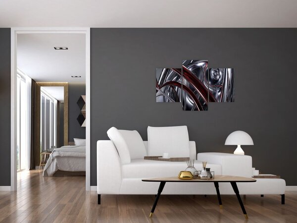 Slika sive apstrakcije (90x60 cm)