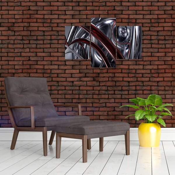 Slika sive apstrakcije (90x60 cm)
