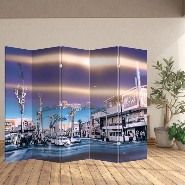 Paravan - Ulice u Las Vegasu (210x170 cm)