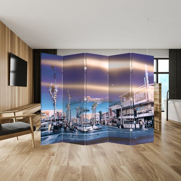 Paravan - Ulice u Las Vegasu (210x170 cm)