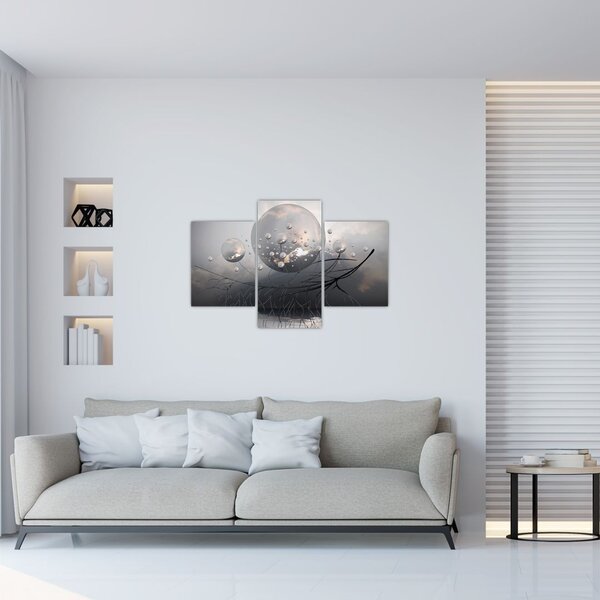 Slika apstraktnih kugli (90x60 cm)