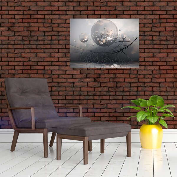 Slika apstraktnih kugli (70x50 cm)