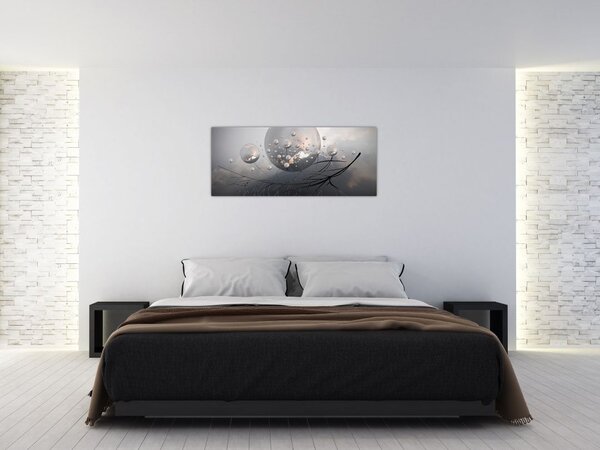 Slika apstraktnih kugli (120x50 cm)