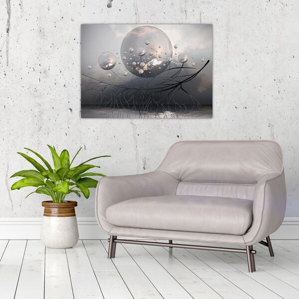 Slika apstraktnih kugli (70x50 cm)