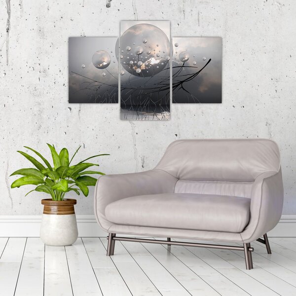 Slika apstraktnih kugli (90x60 cm)