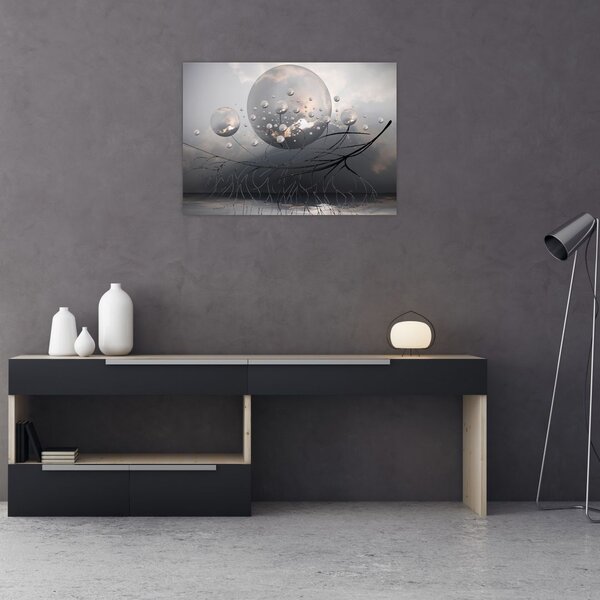 Slika apstraktnih kugli (70x50 cm)
