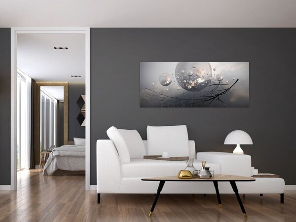 Slika apstraktnih kugli (120x50 cm)